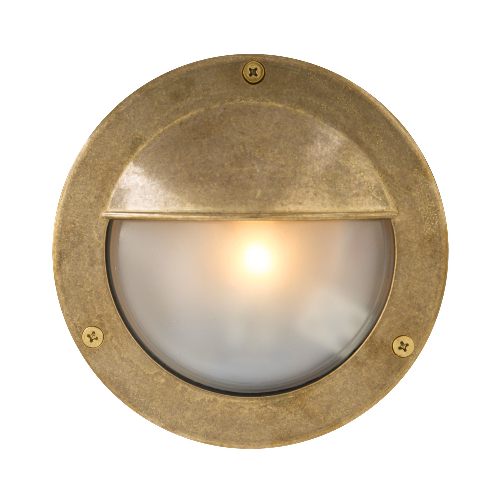 Begawan 5.5íí Semi-Flush Wall Light | Antique Brass